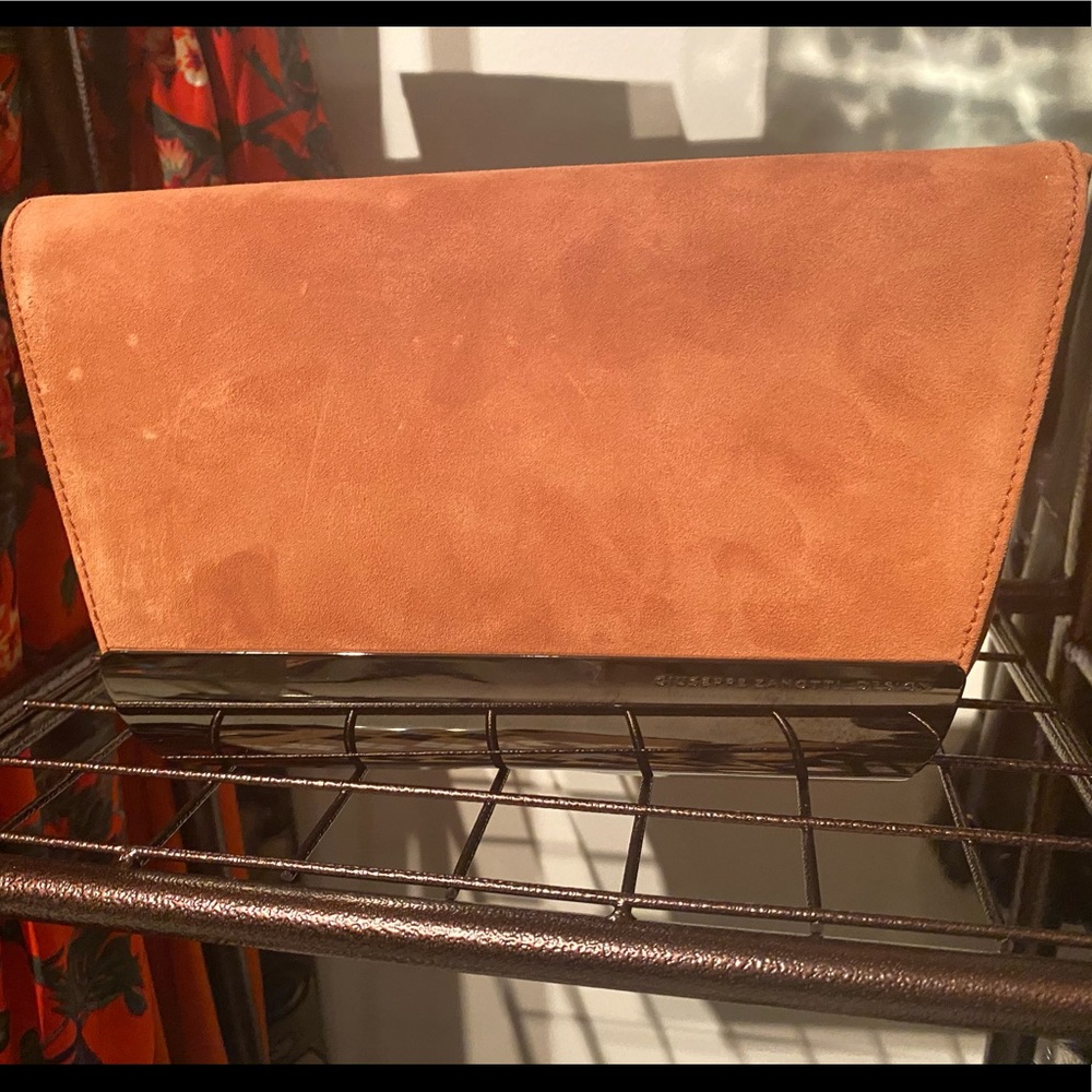GIUSEPPE ZANOTTI SUEDE CLUTCH